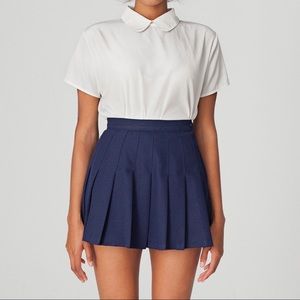 American Apparel | Skirts | American Apparel Navy Blue Pleated Tennis Skirt  | Poshmark